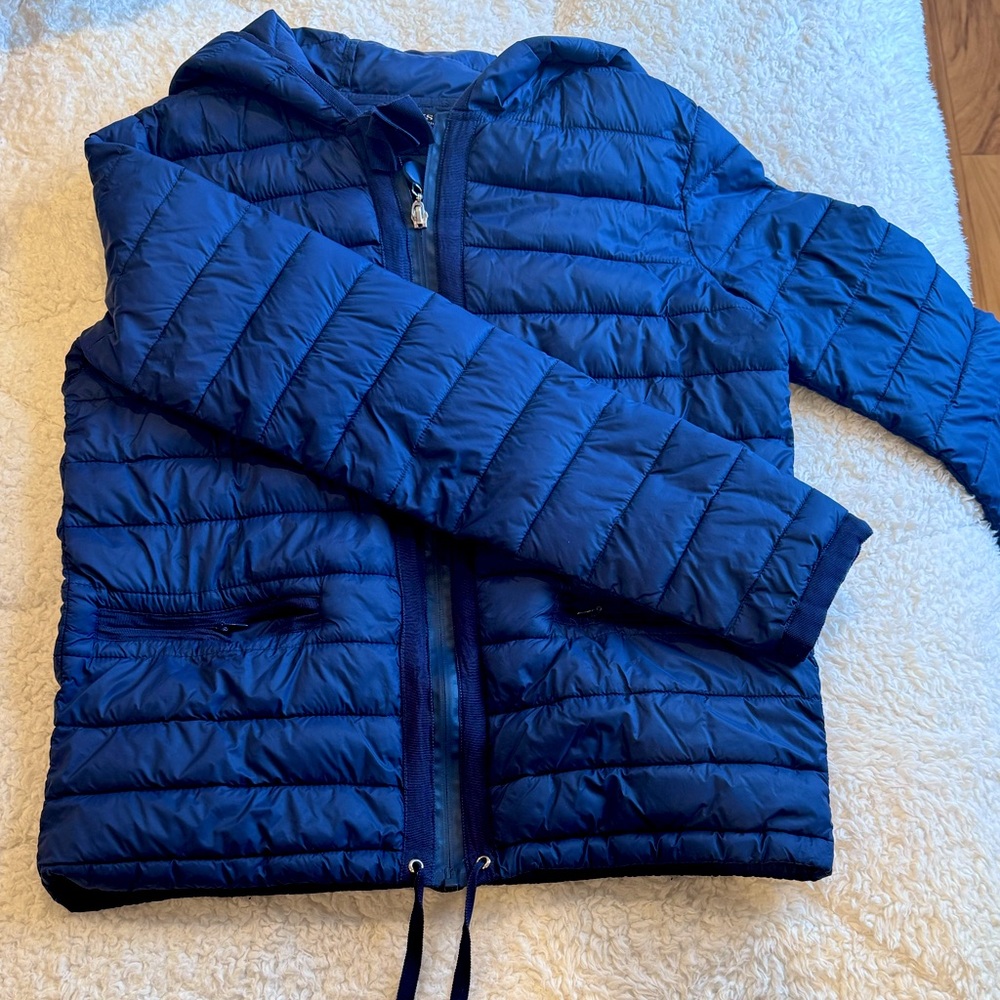 Twin-Set (twinset) Blue Lightweight Puffer Jacket XS
